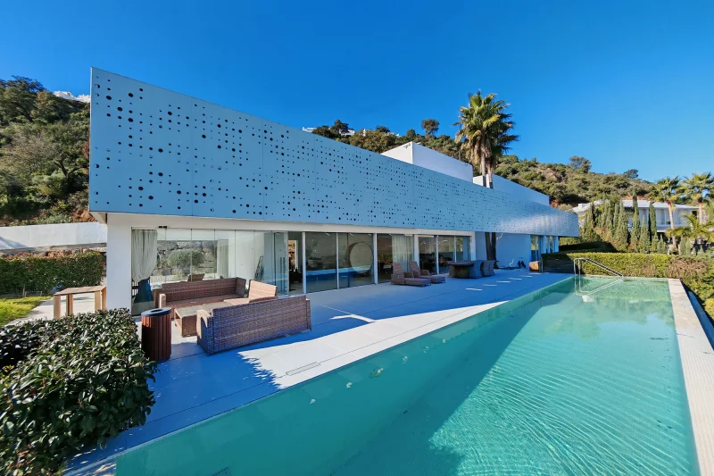 Contemporary Luxury Villa in La Mairena, Marbella | Panoramic Sea & Mountain Views, Gym, Sauna, Lift & 3,000 m² Plot